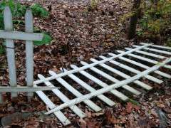 battered fence image