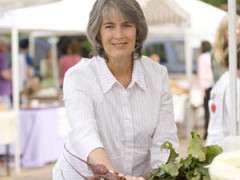 Deborah Madison at Santa Fe Farmer's MarketSanta Fe, New Mexico image