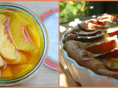 freeze peaches and peach clafoutis image
