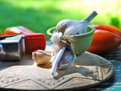 garlic with press 2 image