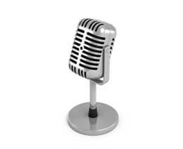 Old fashioned microphone.