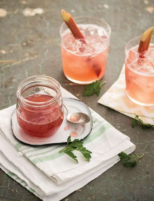 Naturally Sweet Rhubarb Parsley Syrup