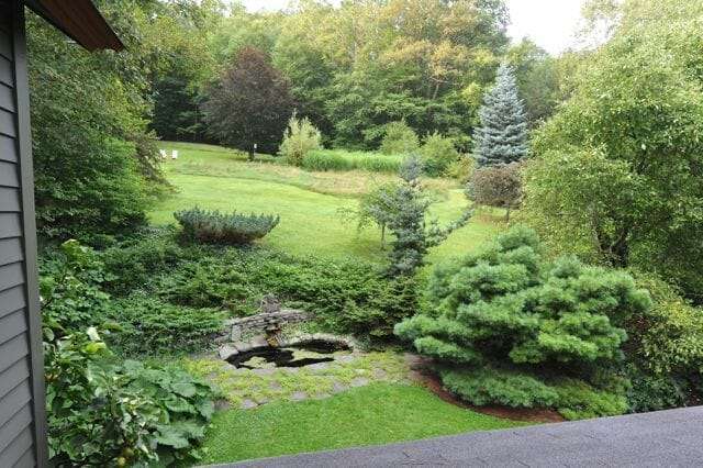 back hillside, Margaret Roach garden, fall