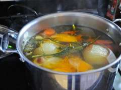 stock on stove image